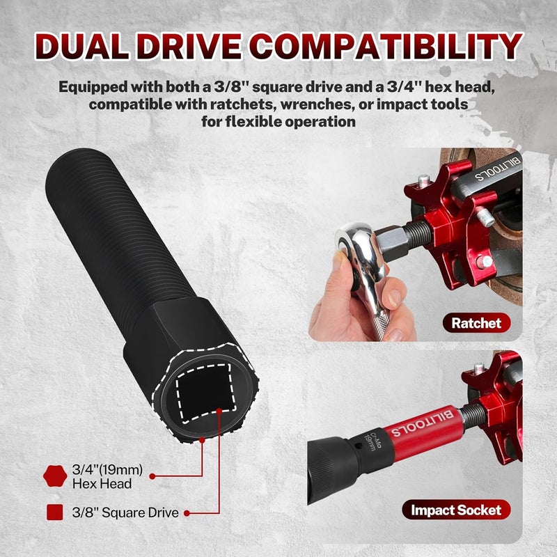 BILITOOLS Harmonic Balancer Puller Set, Upgraded 3-Jaw Pulley Puller with Holding Tool for Removing Harmonic Damper Balancers Compatible with Chevy, GM, Chrysler, Ford etc. - Image 5
